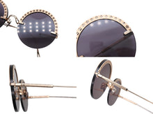 画像をギャラリービューアに読み込む, MASUNAGA 増永眼鏡 BOTAN ボタン ラウンドサングラス アイウェア サイズ56◻︎23-140 ゴールド 22FW 美品 中古 4b008548