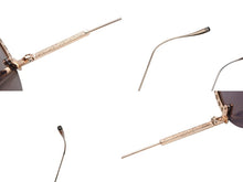 画像をギャラリービューアに読み込む, MASUNAGA 増永眼鏡 BOTAN ボタン ラウンドサングラス アイウェア サイズ56◻︎23-140 ゴールド 22FW 美品 中古 4b008548