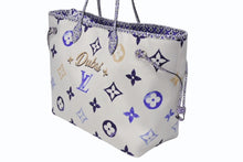 画像をギャラリービューアに読み込む, 極美品 LOUIS VUITTON ルイヴィトン ネヴァーフルGM トートバッグ ドバイ限定 M23018 モノグラム キャンバスブルー 中古 4b008555