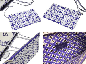 極美品 LOUIS VUITTON ルイヴィトン ネヴァーフルGM トートバッグ ドバイ限定 M23018 モノグラム キャンバスブルー 中古 4b008555