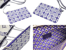画像をギャラリービューアに読み込む, 極美品 LOUIS VUITTON ルイヴィトン ネヴァーフルGM トートバッグ ドバイ限定 M23018 モノグラム キャンバスブルー 中古 4b008555