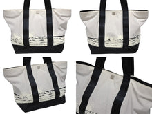 画像をギャラリービューアに読み込む, CHANEL シャネル スポーツライン ハイサマー トートバッグ 9番台 ハンドバッグ ウェーブ グレー ナイロン 美品 中古 4b008557