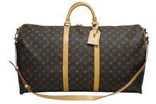 画像をギャラリービューアに読み込む, 極美品 LOUIS VUITTON ルイヴィトン キーポル バンドリエール60 ボストンバッグ M41412 モノグラム PVC レザー ブラウン 中古 4b008558
