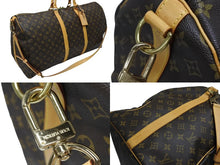 画像をギャラリービューアに読み込む, 極美品 LOUIS VUITTON ルイヴィトン キーポル バンドリエール60 ボストンバッグ M41412 モノグラム PVC レザー ブラウン 中古 4b008558