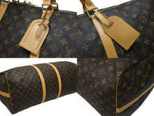 画像をギャラリービューアに読み込む, 極美品 LOUIS VUITTON ルイヴィトン キーポル バンドリエール60 ボストンバッグ M41412 モノグラム PVC レザー ブラウン 中古 4b008558