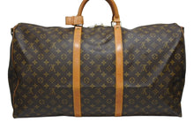 画像をギャラリービューアに読み込む, LOUIS VUITTON ルイヴィトン キーポル バンドリエール60 ボストンバッグ M41412 モノグラム PVC レザー ブラウン 良品 中古 4b008561