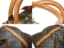 画像をギャラリービューアに読み込む, LOUIS VUITTON ルイヴィトン キーポル バンドリエール60 ボストンバッグ M41412 モノグラム PVC レザー ブラウン 良品 中古 4b008561