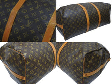 画像をギャラリービューアに読み込む, LOUIS VUITTON ルイヴィトン キーポル バンドリエール60 ボストンバッグ M41412 モノグラム PVC レザー ブラウン 良品 中古 4b008561