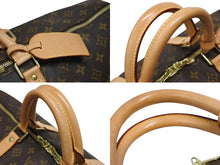 画像をギャラリービューアに読み込む, LOUIS VUITTON ルイヴィトン キーポル55 ボストンバッグ M41424 モノグラム PVCコーティングキャンバス ヌメ革 ブラウン 美品 中古 4b008562