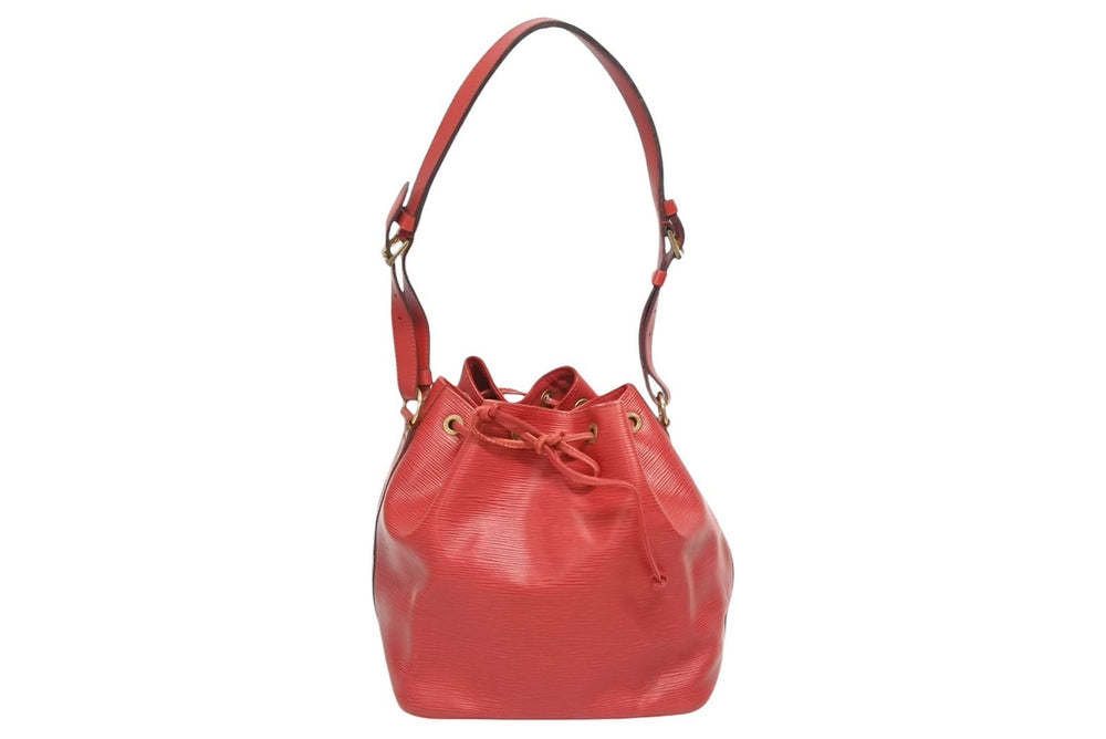 LOUIS VUITTON Petit Noe Shoulder Bag M44107 Red Epi Leather Gold Hardware Good Used 4b008563