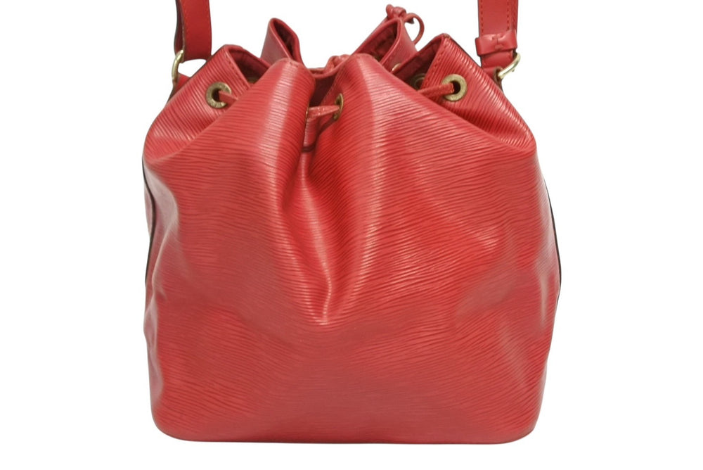 LOUIS VUITTON Petit Noe Shoulder Bag M44107 Red Epi Leather Gold Hardware Good Used 4b008563