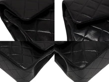 画像をギャラリービューアに読み込む, CHANEL シャネル マトラッセ23 Wフラップ Wチェーンショルダーバッグ 5番台 ラムスキン ココマーク ブラック ゴールド金具 美品 中古 4b008566