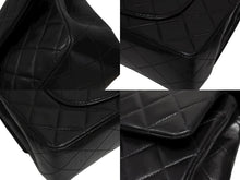 画像をギャラリービューアに読み込む, CHANEL シャネル マトラッセ23 Wフラップ Wチェーンショルダーバッグ 5番台 ラムスキン ココマーク ブラック ゴールド金具 美品 中古 4b008566