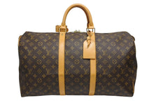 画像をギャラリービューアに読み込む, 極美品 LOUIS VUITTON ルイヴィトン キーポル50 ボストンバッグ M41426 モノグラム PVC レザー ゴールド金具 中古 4b008567