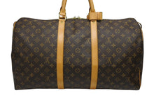 画像をギャラリービューアに読み込む, 極美品 LOUIS VUITTON ルイヴィトン キーポル50 ボストンバッグ M41426 モノグラム PVC レザー ゴールド金具 中古 4b008567