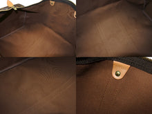 画像をギャラリービューアに読み込む, LOUIS VUITTON ルイヴィトン キーポル55 ボストンバッグ M41424 モノグラム PVC ヌメ革 ブラウン 美品 中古 4b008568