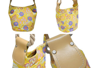 CHANEL Flower Rope Coco Mark Handbag Tote Bag No. 8 Canvas Multicolor Good Condition Used 4b008571