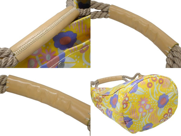CHANEL Flower Rope Coco Mark Handbag Tote Bag No. 8 Canvas Multicolor Good Condition Used 4b008571
