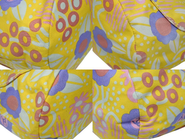 CHANEL Flower Rope Coco Mark Handbag Tote Bag No. 8 Canvas Multicolor Good Condition Used 4b008571