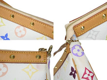 画像をギャラリービューアに読み込む, LOUIS VUITTON ルイヴィトン ポシェット アクセソワール アクセサリーポーチ M92649 ホワイト マルチカラー 村上隆 美品 中古 4b008574