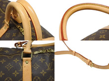 画像をギャラリービューアに読み込む, LOUIS VUITTON ルイヴィトン キーポル バンドリエール55 ボストンバッグ M41414 モノグラム ブラウン 美品 中古 4b008578