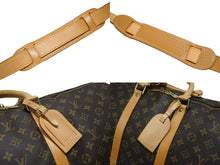画像をギャラリービューアに読み込む, LOUIS VUITTON ルイヴィトン キーポル バンドリエール55 ボストンバッグ M41414 モノグラム ブラウン 美品 中古 4b008578