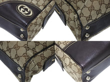 画像をギャラリービューアに読み込む, 極美品 GUCCI グッチ ニューブリット GGキャンバス ハンドバッグ 169971 ベージュ ブラウン ゴールド金具 中古 4b008579
