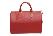 画像をギャラリービューアに読み込む, 極美品 LOUIS VUITTON ルイヴィトン スピーディ35 ハンドバッグ M42997 エピ レザー レッド ゴールド金具 中古 4b008582