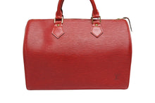 画像をギャラリービューアに読み込む, 極美品 LOUIS VUITTON ルイヴィトン スピーディ35 ハンドバッグ M42997 エピ レザー レッド ゴールド金具 中古 4b008582