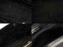 画像をギャラリービューアに読み込む, Dior ディオール トロッター ハンドバッグ 総柄 ブラック コットンキャンバス 07-BO-0035 レザー シルバー金具 美品 中古 4b008587