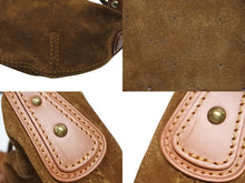 画像をギャラリービューアに読み込む, 極美品 LOUIS VUITTON ルイヴィトン オナタPM ワンショルダーバッグ M95123 モノグラム スウェード パンチング ブラウン 中古 4b008588