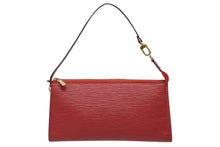 画像をギャラリービューアに読み込む, 極美品 LOUIS VUITTON ルイヴィトン ポシェット アクセソワール アクセサリーポーチ M52947 エピ レザー レッド ゴールド金具 中古 4b008589