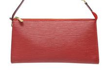 画像をギャラリービューアに読み込む, 極美品 LOUIS VUITTON ルイヴィトン ポシェット アクセソワール アクセサリーポーチ M52947 エピ レザー レッド ゴールド金具 中古 4b008589