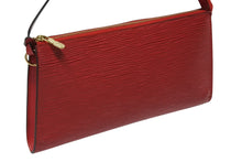 画像をギャラリービューアに読み込む, 極美品 LOUIS VUITTON ルイヴィトン ポシェット アクセソワール アクセサリーポーチ M52947 エピ レザー レッド ゴールド金具 中古 4b008589