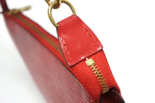 画像をギャラリービューアに読み込む, 極美品 LOUIS VUITTON ルイヴィトン ポシェット アクセソワール アクセサリーポーチ M52947 エピ レザー レッド ゴールド金具 中古 4b008589