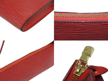 画像をギャラリービューアに読み込む, 極美品 LOUIS VUITTON ルイヴィトン ポシェット アクセソワール アクセサリーポーチ M52947 エピ レザー レッド ゴールド金具 中古 4b008589