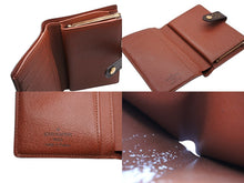 画像をギャラリービューアに読み込む, LOUIS VUITTON ルイヴィトン モノグラム 二つ折り財布 がま口 PVC メタル ブラウン ゴールド金具 美品 中古 4b008591