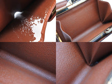 画像をギャラリービューアに読み込む, LOUIS VUITTON ルイヴィトン モノグラム 二つ折り財布 がま口 PVC メタル ブラウン ゴールド金具 美品 中古 4b008591