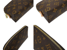 画像をギャラリービューアに読み込む, 極美品 LOUIS VUITTON ルイヴィトン ポシェットコスメティックPM ポーチ M47515 モノグラム ブラウン ゴールド金具 中古 4b008592