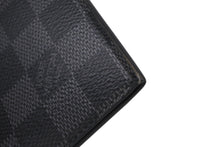 画像をギャラリービューアに読み込む, LOUIS VUITTON ルイヴィトン コインカード ホルダー ダミエグラフィット NZ4119 ブラック グレー シルバー金具 美品 中古 4b008594