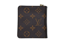 画像をギャラリービューアに読み込む, LOUIS VUITTON ルイヴィトン モノグラム コンパクト ジップ 二つ折り財布 M61667 ブラウン ウォレット 小物 ロゴ 美品 中古 4b008595
