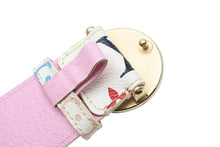 画像をギャラリービューアに読み込む, LOUIS VUITTON ルイヴィトン サンチュール ベルト M9627 PVC ホワイト マルチカラー ゴールド金具 サイズ90/36 美品 中古 4b008596