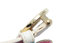 画像をギャラリービューアに読み込む, LOUIS VUITTON ルイヴィトン サンチュール ベルト M9627 PVC ホワイト マルチカラー ゴールド金具 サイズ90/36 美品 中古 4b008596