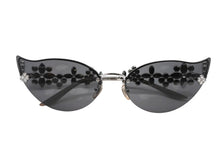 画像をギャラリービューアに読み込む, 限定1000本 極美品 LOUIS VUITTON ルイヴィトン キャッツアイ サングラス スワロフスキー 75BR6 サイズ 67□17 135 中古 4b008599