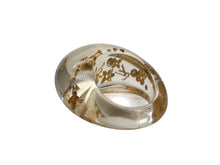 画像をギャラリービューアに読み込む, LOUIS VUITTON ルイヴィトン バーク アンクルージョン リング 指輪 M65863 クリア ゴールド サイズL 約14号 美品 中古 4b008600