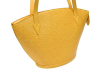 画像をギャラリービューアに読み込む, LOUIS VUITTON ルイヴィトン サンジャックPM ハンドバッグ M52279 エピ レザー イエロー ゴールド金具 美品 中古 4b008604