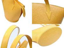 画像をギャラリービューアに読み込む, LOUIS VUITTON ルイヴィトン サンジャックPM ハンドバッグ M52279 エピ レザー イエロー ゴールド金具 美品 中古 4b008604
