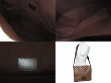 画像をギャラリービューアに読み込む, 極美品 LOUIS VUITTON ルイヴィトン ブルックリンMM メッセンジャー ショルダーバッグ N51211 ダミエ エベヌ ブラウン 中古 4b008605