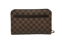 画像をギャラリービューアに読み込む, LOUIS VUITTON ルイヴィトン ダミエ サンルイ クラッチバッグ ポーチ ダミエキャンバス N51993 ゴールド金具 美品 中古 4b008608