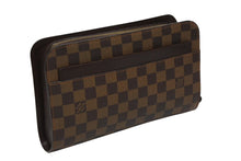 画像をギャラリービューアに読み込む, LOUIS VUITTON ルイヴィトン ダミエ サンルイ クラッチバッグ ポーチ ダミエキャンバス N51993 ゴールド金具 美品 中古 4b008608